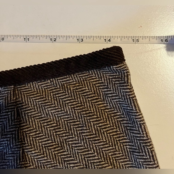 Women’s Max Mara WEEKEND LINE Wool Herringbone
Flare Long Skirt Brown size 10 - Picture 8 of 10